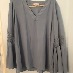 Michael Kors size xl light blue blouse